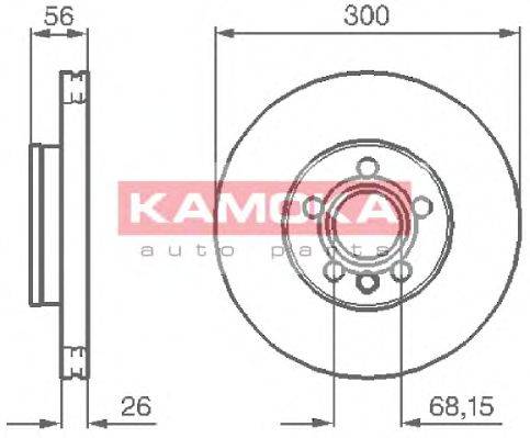 Тормозной диск KAMOKA 1033118