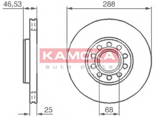 Тормозной диск KAMOKA 1033354
