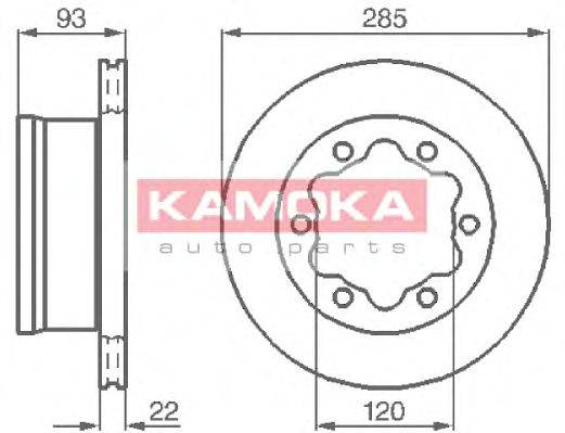 Тормозной диск KAMOKA 103382