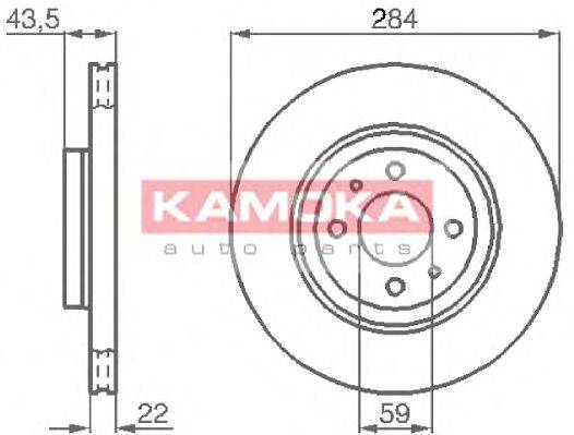 Тормозной диск KAMOKA 103440