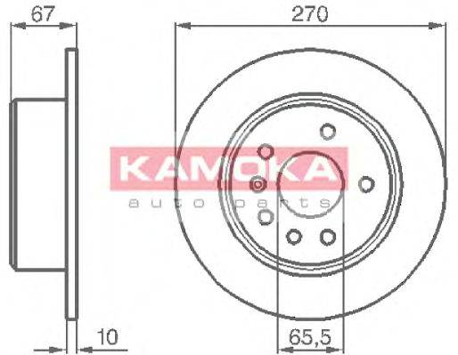Тормозной диск KAMOKA 103478