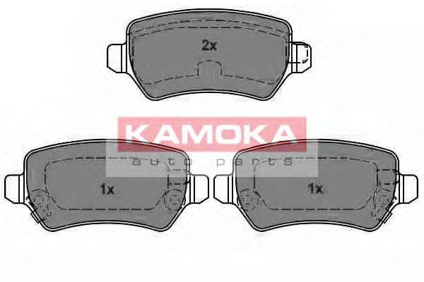 Комплект тормозных колодок, дисковый тормоз KAMOKA 101141