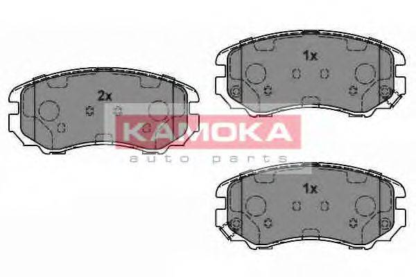 Комплект тормозных колодок, дисковый тормоз KAMOKA 101142