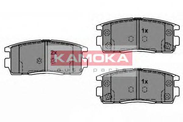 Комплект тормозных колодок, дисковый тормоз KAMOKA 24498