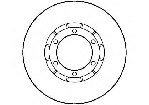 Тормозной диск NATIONAL NBD484