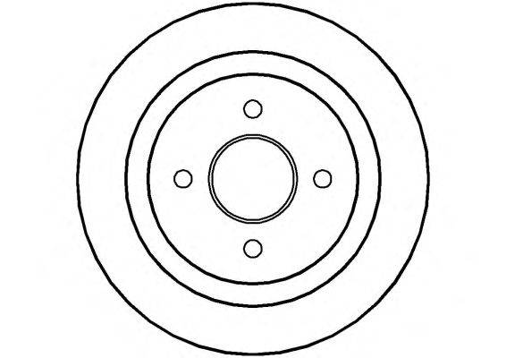 Тормозной диск NATIONAL NBD208