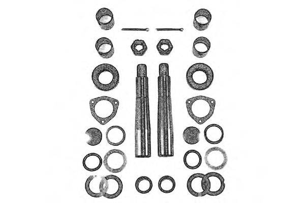 Ремкомплект, шкворень поворотного кулака DAF 206137