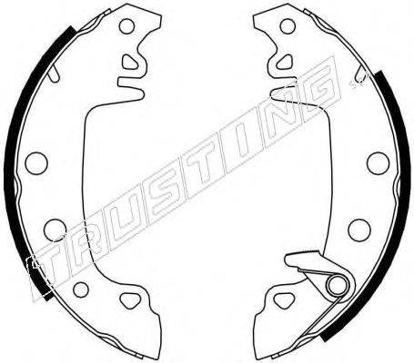 Комплект тормозных колодок TRUSTING 034.079Y