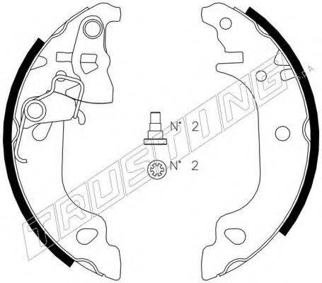 Комплект тормозных колодок TRUSTING 034.103