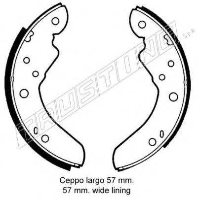 Комплект тормозных колодок TRUSTING 040.128