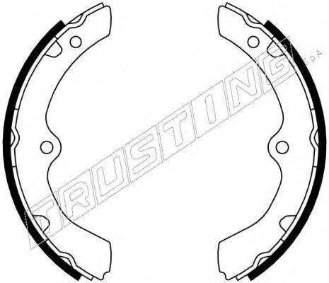 Комплект тормозных колодок TRUSTING 047.372