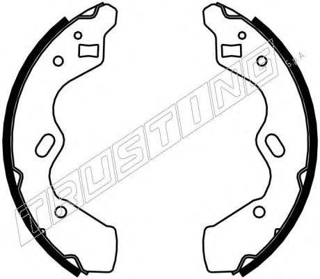 Комплект тормозных колодок TRUSTING 049.159