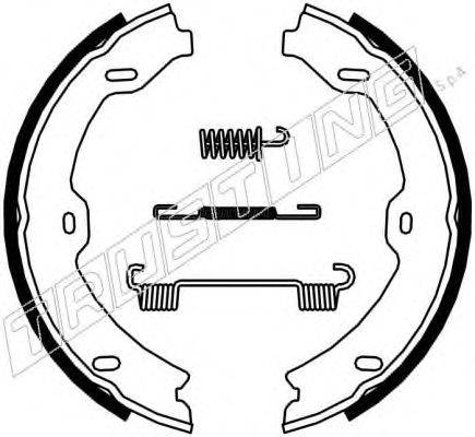 Комплект тормозных колодок, стояночная тормозная система TRUSTING 052.134K