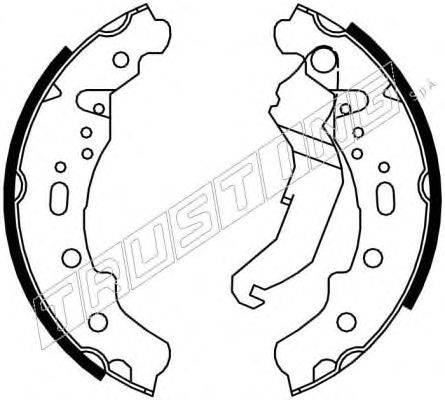 Комплект тормозных колодок TRUSTING 081004