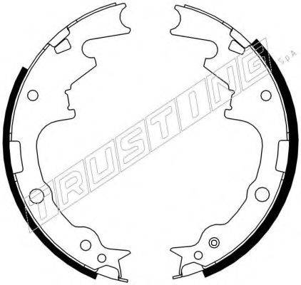 Комплект тормозных колодок TRUSTING 088.232