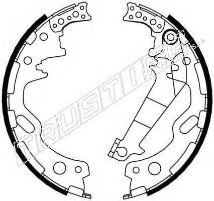 Комплект тормозных колодок TRUSTING 111248