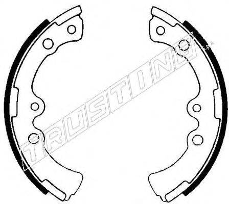 Комплект тормозных колодок TRUSTING 115.260