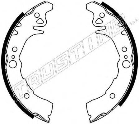 Комплект тормозных колодок TRUSTING 115.306