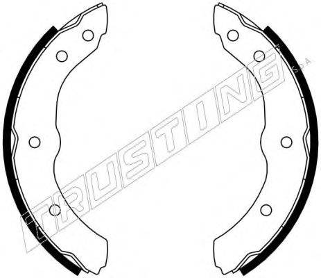 Комплект тормозных колодок TRUSTING 115.307