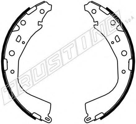 Комплект тормозных колодок, стояночная тормозная система TRUSTING 115.319
