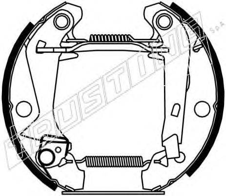 Комплект тормозных колодок ROULUNDS RUBBER 685102