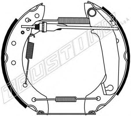 Комплект тормозных колодок TRUSTING 6206