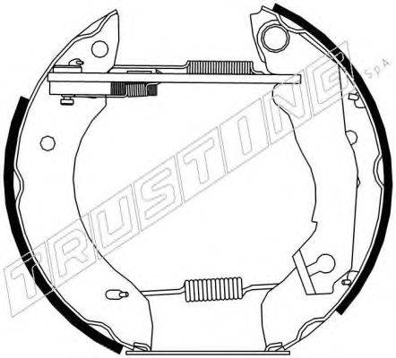 Комплект тормозных колодок TRUSTING 6302