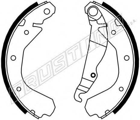 Комплект тормозных колодок TRUSTING 7008