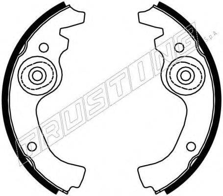 Комплект тормозных колодок TRUSTING 7084