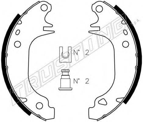 Комплект тормозных колодок TRUSTING 7085