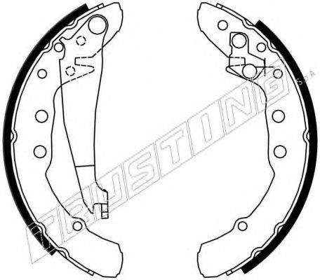 Комплект тормозных колодок TRUSTING 7142