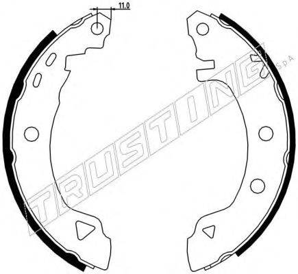 Комплект тормозных колодок TRUSTING 7158