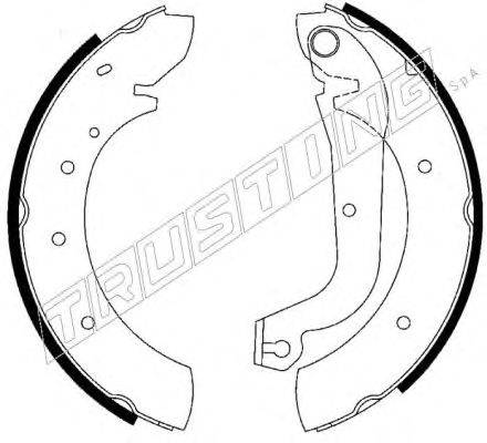 Комплект тормозных колодок TRUSTING 7241
