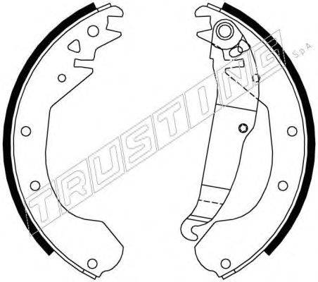 Комплект тормозных колодок TRUSTING 7245