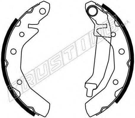 Комплект тормозных колодок TRUSTING 7255