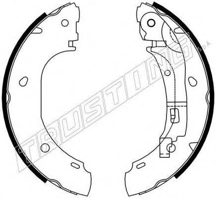 Комплект тормозных колодок TRUSTING 7386
