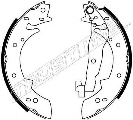 Комплект тормозных колодок TRUSTING 7406