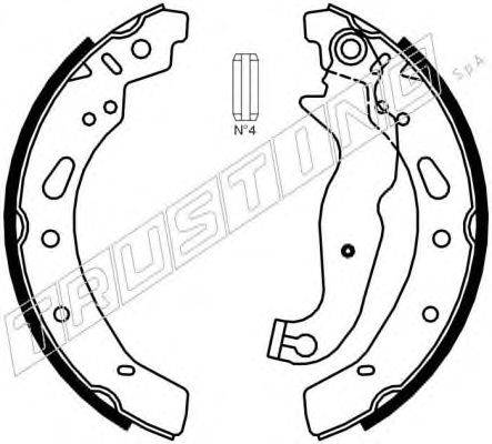 Комплект тормозных колодок TRUSTING 7443