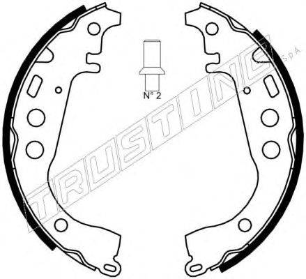 Комплект тормозных колодок TRUSTING 7451