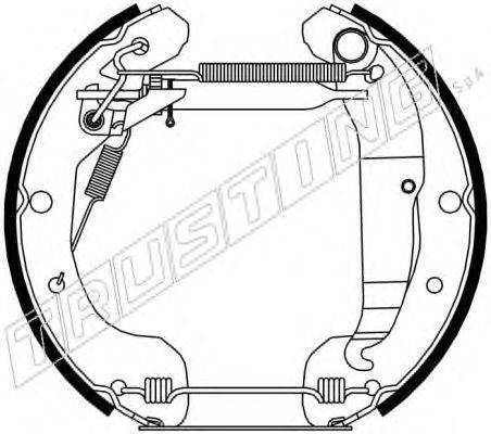 Комплект тормозных колодок TRUSTING 6304