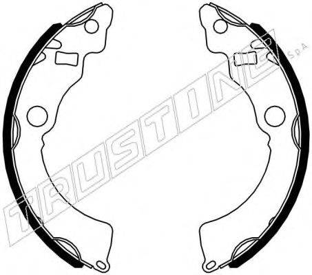 Комплект тормозных колодок TRUSTING 111255