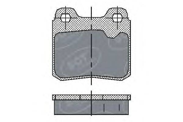 Комплект тормозных колодок, дисковый тормоз SCT Germany 21140