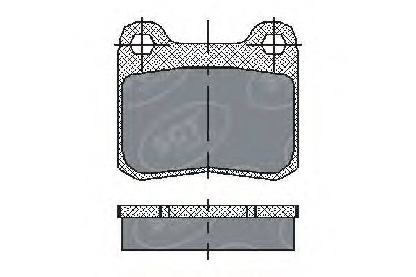 Комплект тормозных колодок, дисковый тормоз SCT Germany SP200