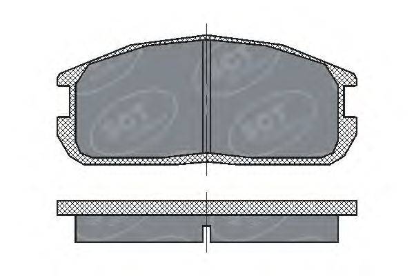 Комплект тормозных колодок, дисковый тормоз SCT Germany 21126