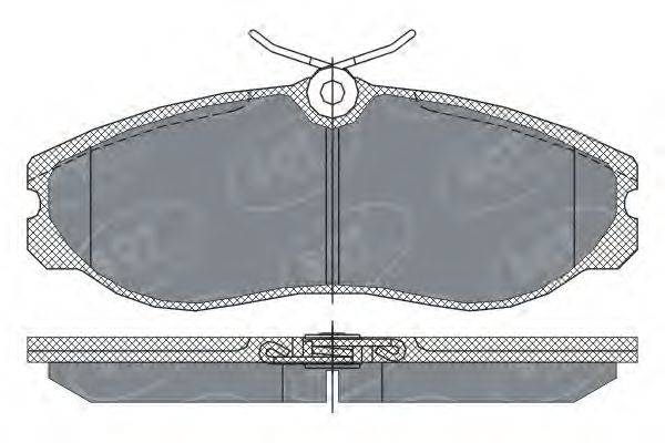 Комплект тормозных колодок, дисковый тормоз SCT Germany SP 257