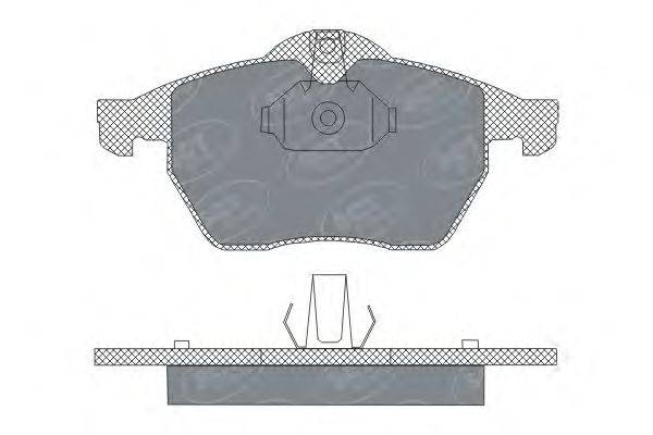 Комплект тормозных колодок, дисковый тормоз SCT Germany SP303