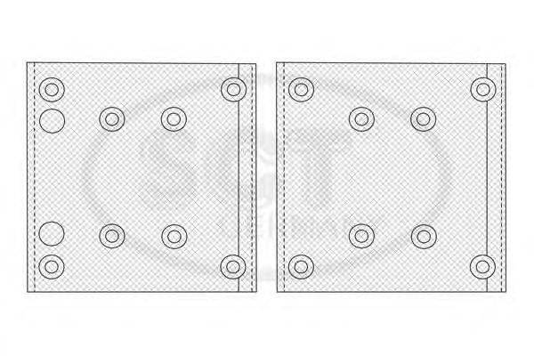 Комплект тормозных башмаков, барабанные тормоза SCT Germany SN 19495