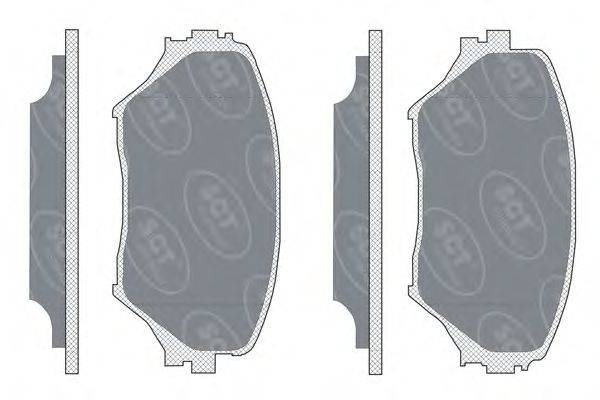 Комплект тормозных колодок, дисковый тормоз OPTIBELT 10551