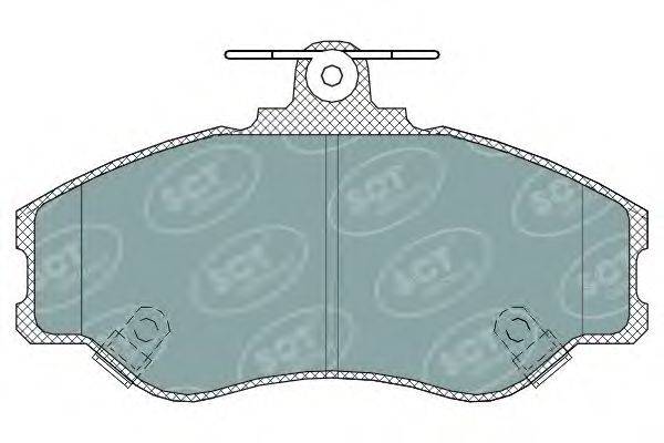 Комплект тормозных колодок, дисковый тормоз SCT Germany 23083
