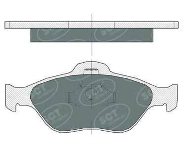 Комплект тормозных колодок, дисковый тормоз SCT Germany SP 363